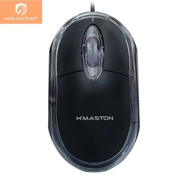 Mouse Com Fio Hmaston Ms01 Mouse Usb Basico Padrão para Computador e Notebook Loja Coimbra