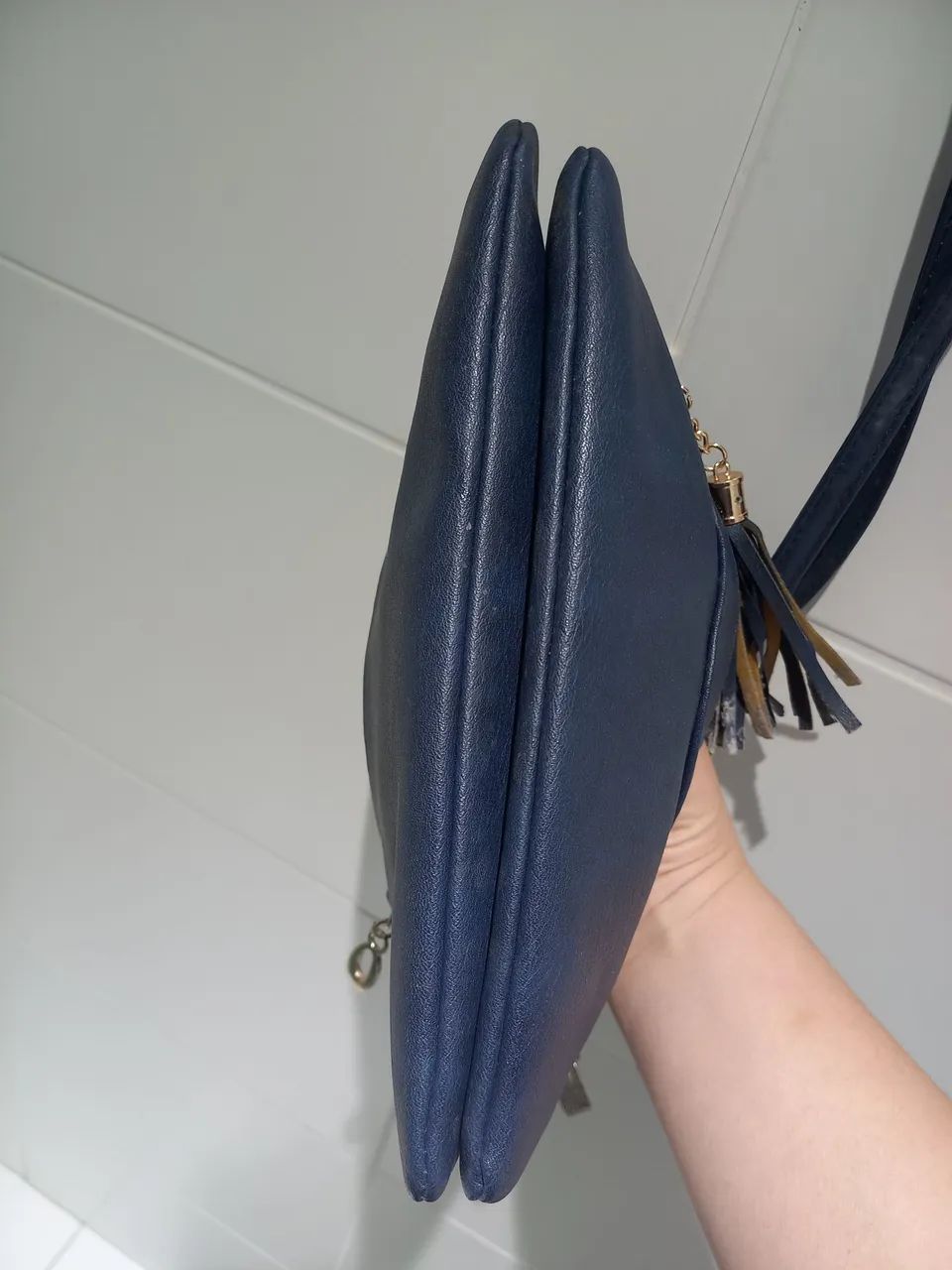 Bolsa de ombro azul - Foto 5