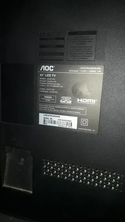 TV AOC COMPLETA - TELA RUIM64573483181953120