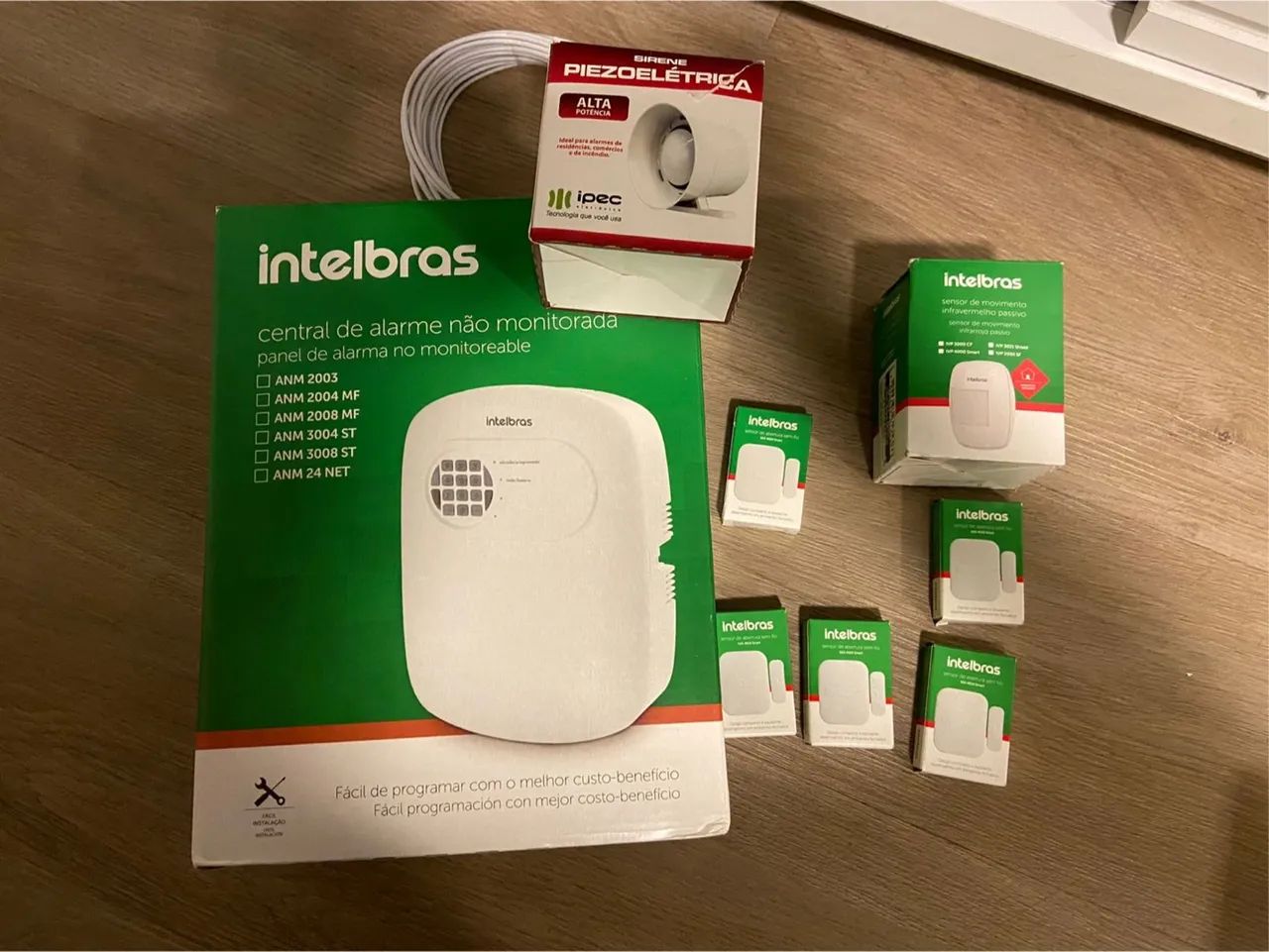 Kit Central de Alarme Intelbras e Sensores