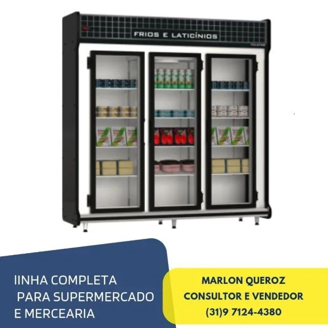 Expositor Refrigerado Polo Frio 3 Portas