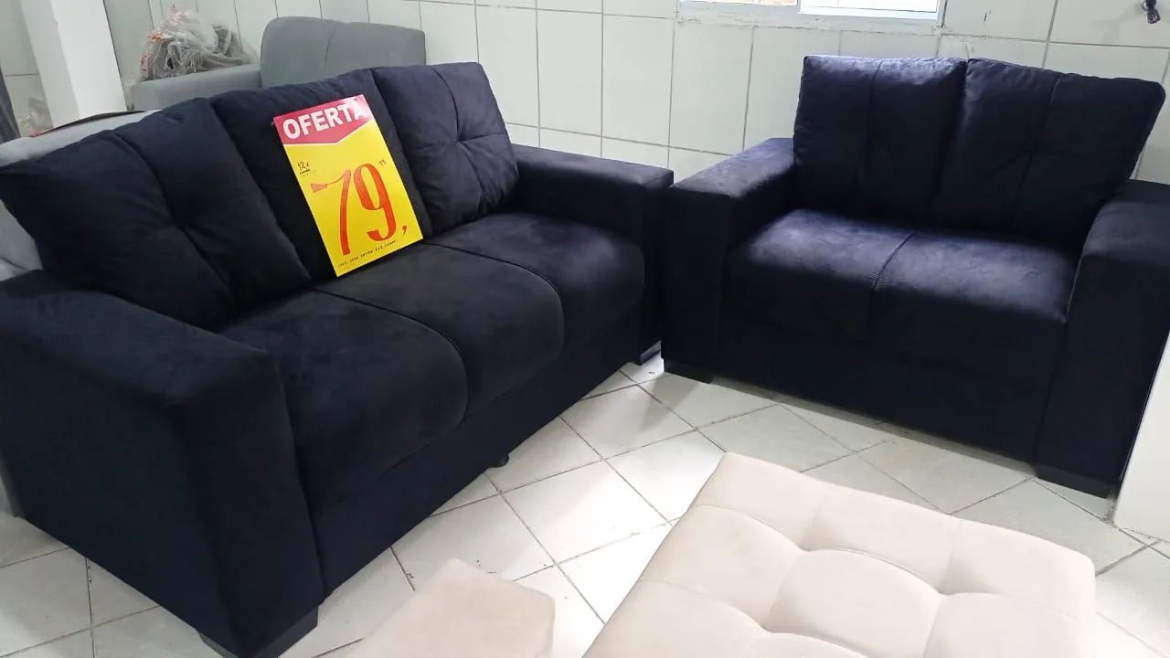Sofás com almofada novos com frete grátis  - Foto 5