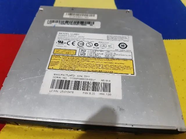 Drive DVD-RW para notebook padrão SATA