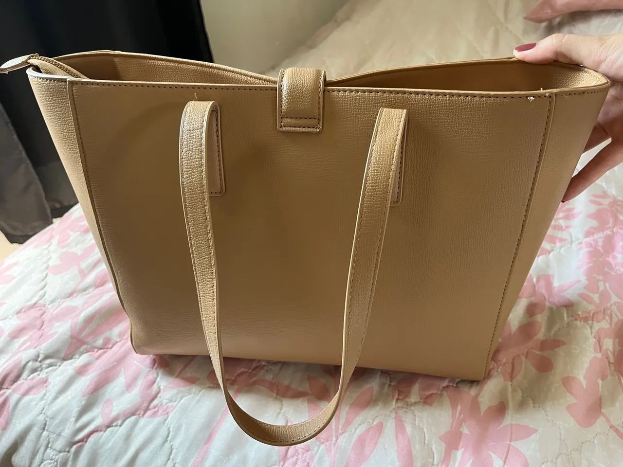 Bolsa de Ombro Bege marca da Renner - Foto 4