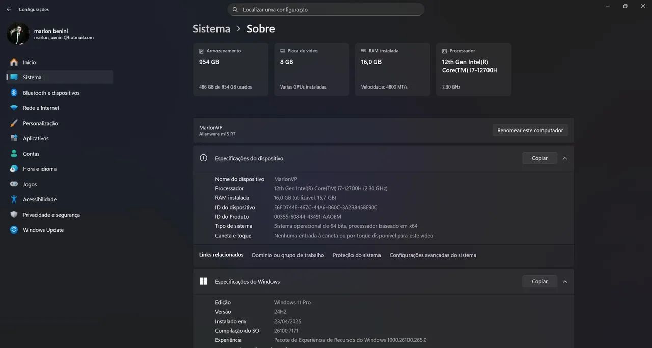 Notebook Dell Gamer Alienware m15 R7 - Foto 4