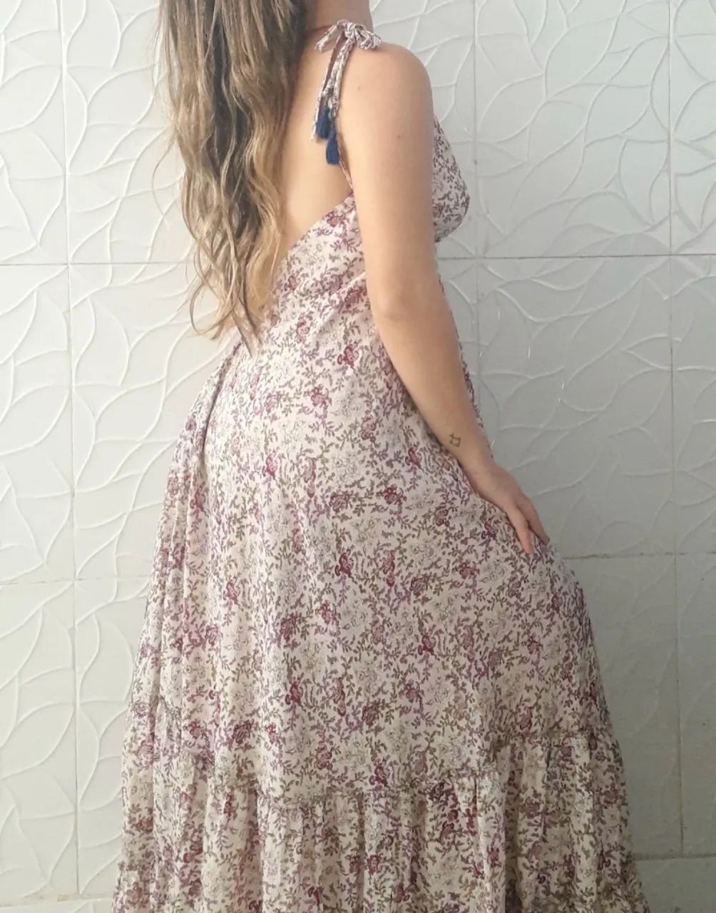 Vestido indiano forrado 