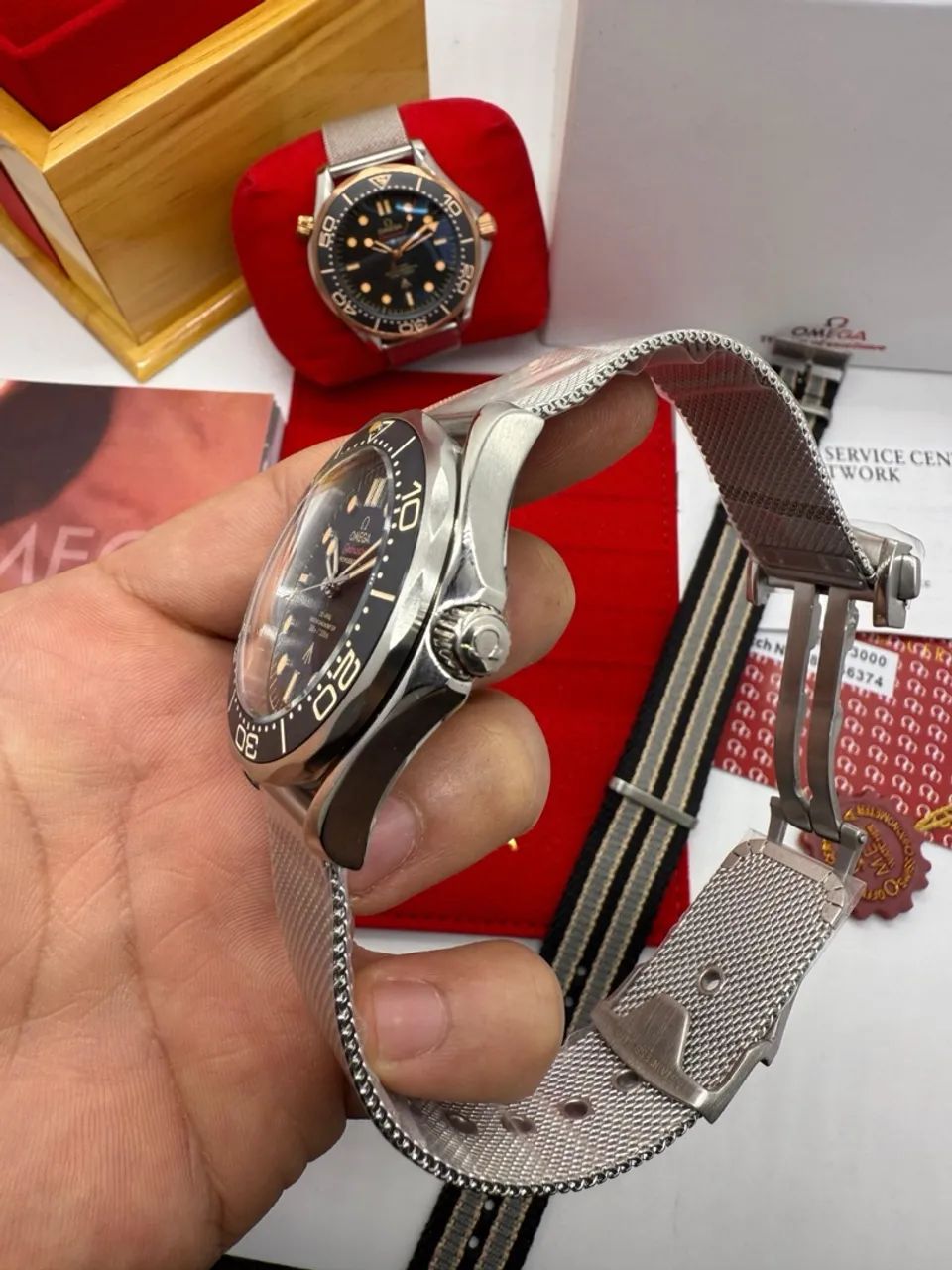 Omega Seamaster 007 com 2 Pulseiras  - Foto 4