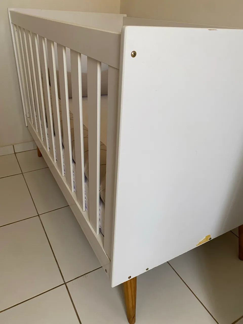 Berço americano retrô com colchão  - Foto 3