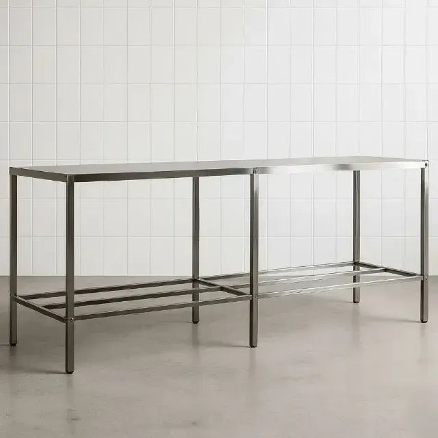Mesa Paneleiro 190cm Inox Multifuncional
