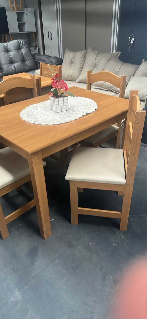 Mesa de jantar com 4 cadeiras / NOVO  - Foto 3