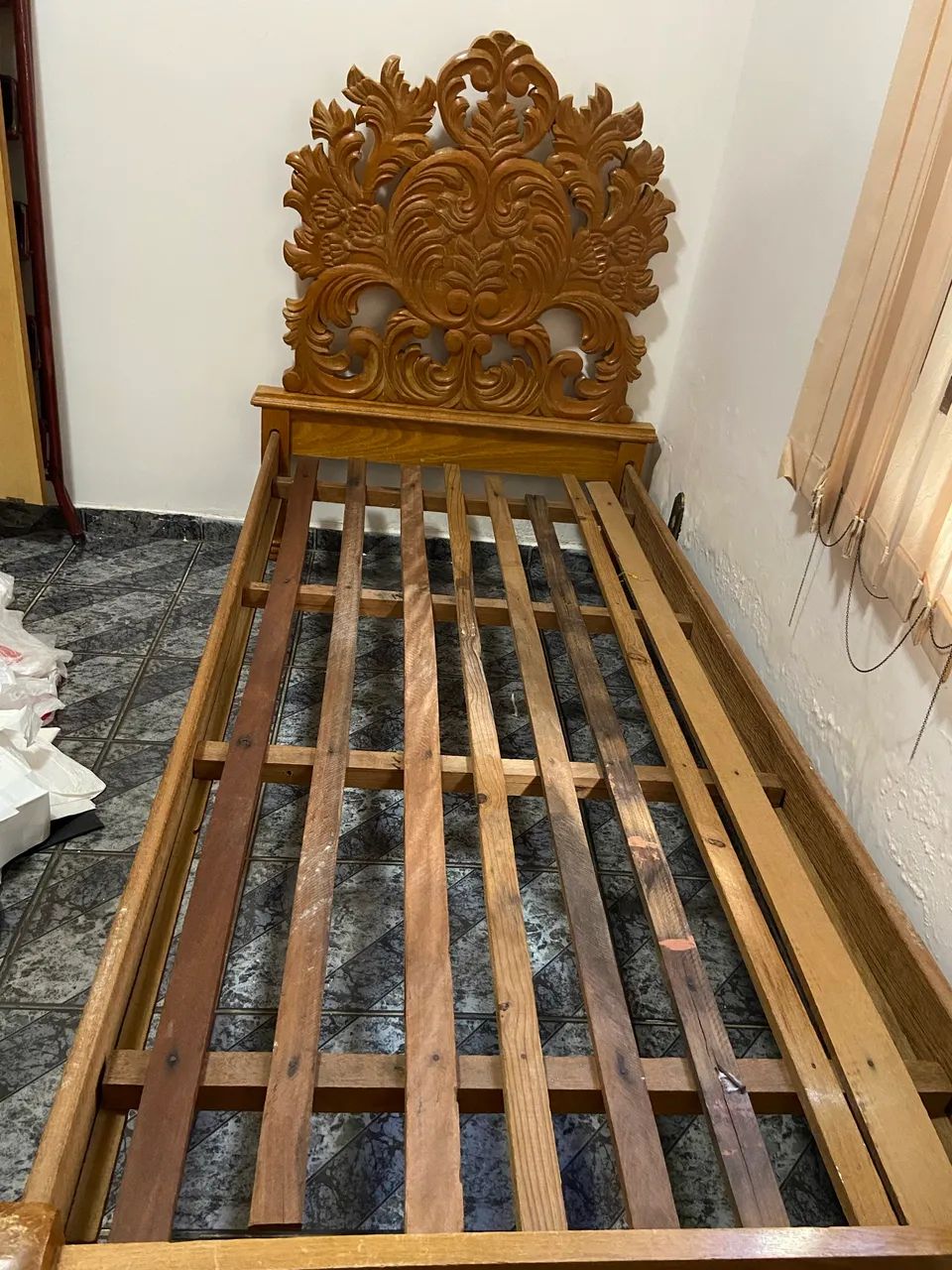 Cama Solteiro Madeira Maciça. - Foto 2