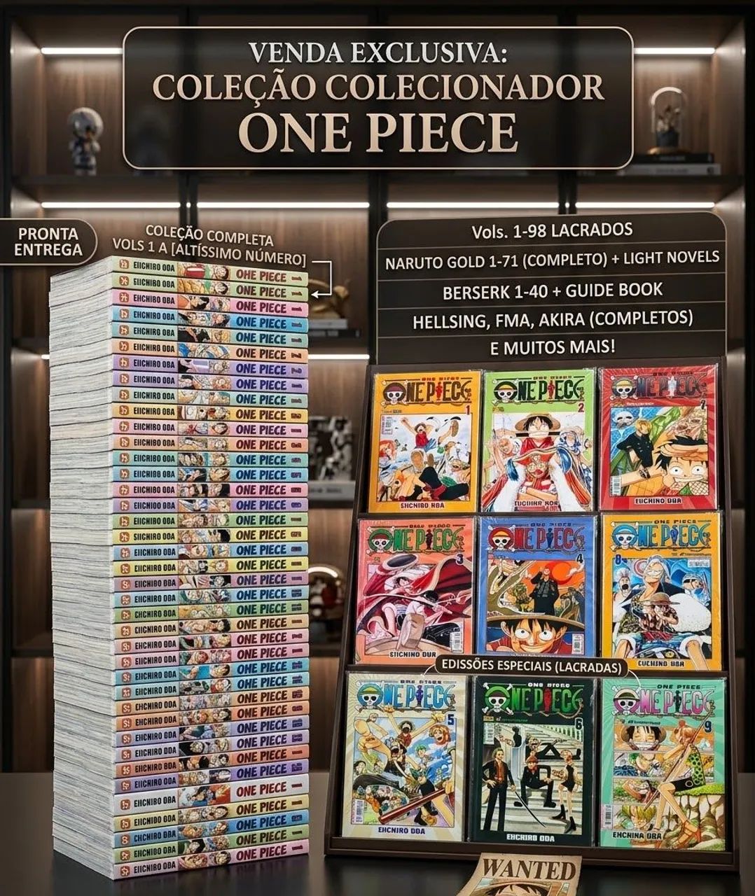 Coleções de mangás lacrados