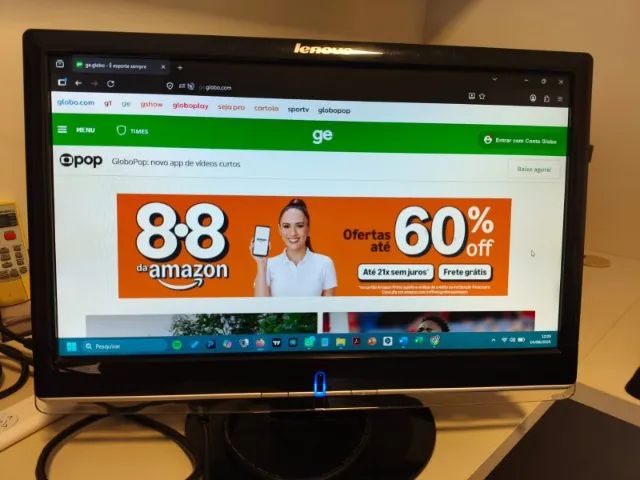 Monitor Lenovo VGA DVG 19 polegadas - Modelo D1960WA - Foto 2