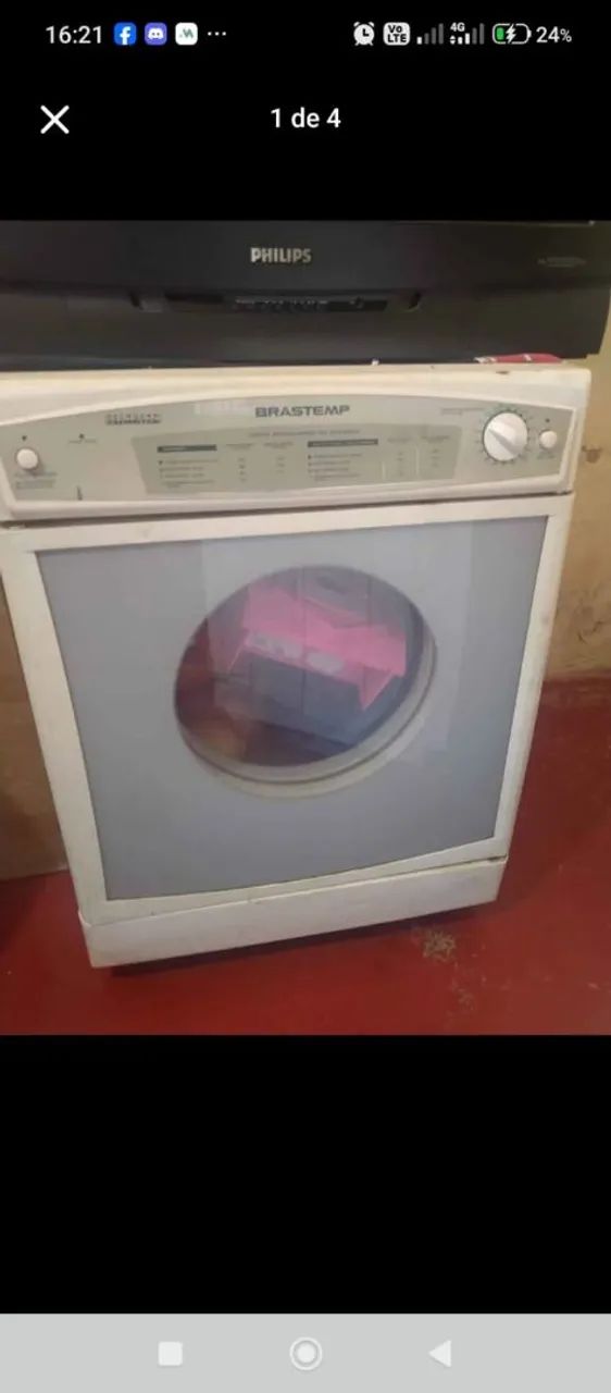 Máquina secadora de roupas