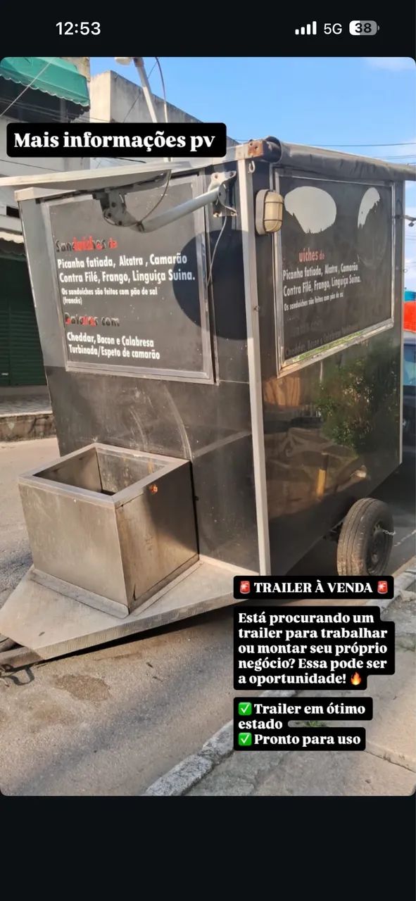Food trucker trailer 