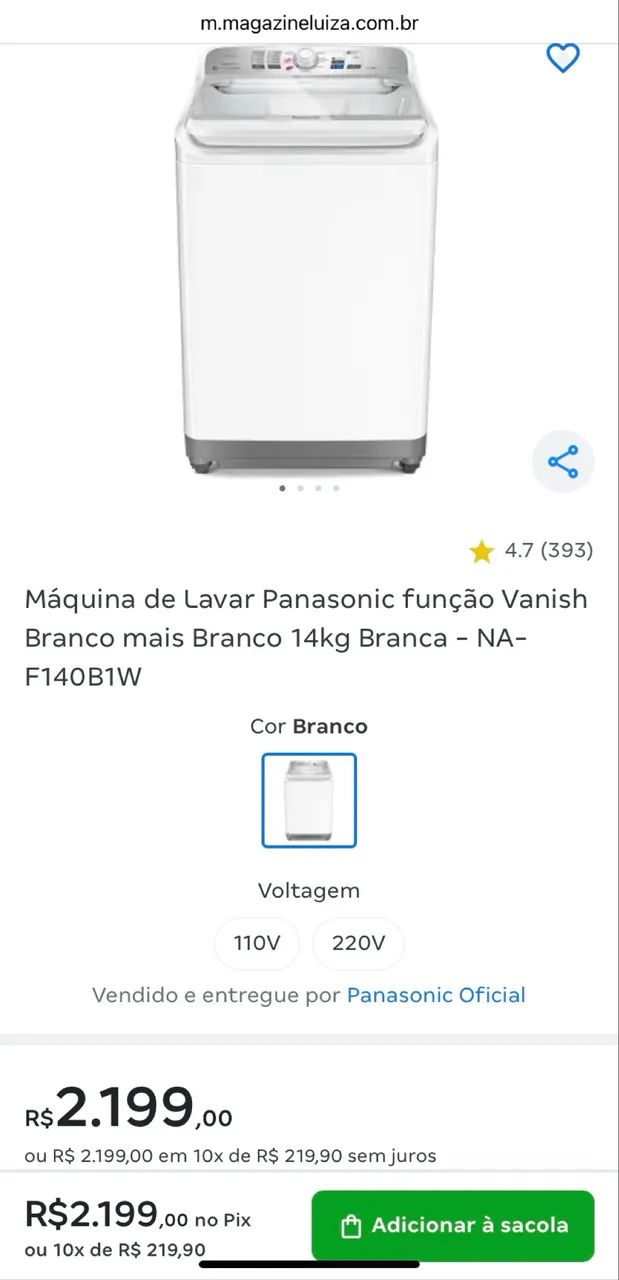 Maquina Lavadora Panasonic 13kg  - Foto 5
