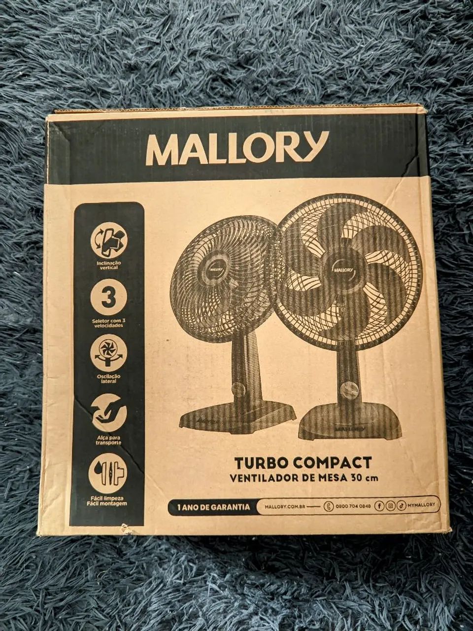 Ventilador 30 cm mallory