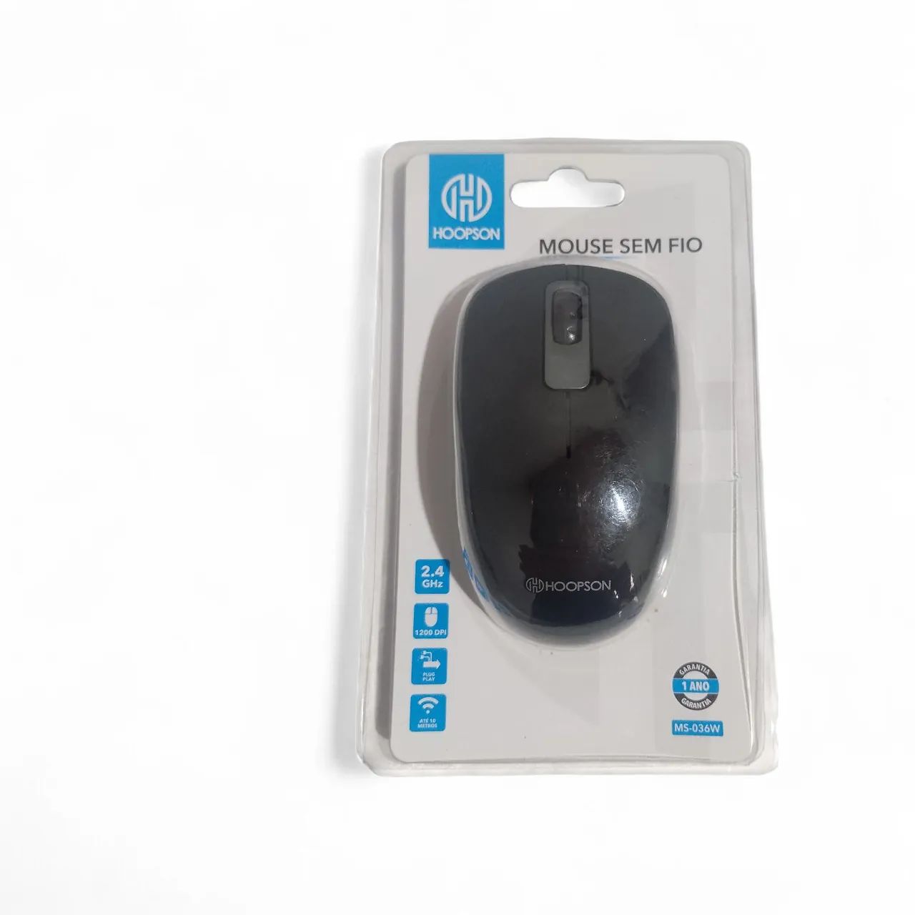 Mouse hoopson sem fio cinza 