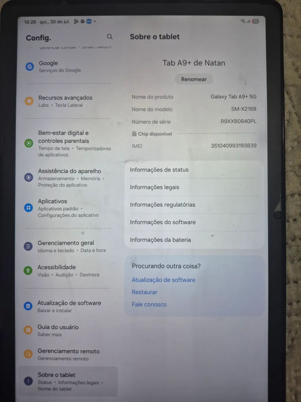 GALAXY TAB A9 + 5G - Foto 3