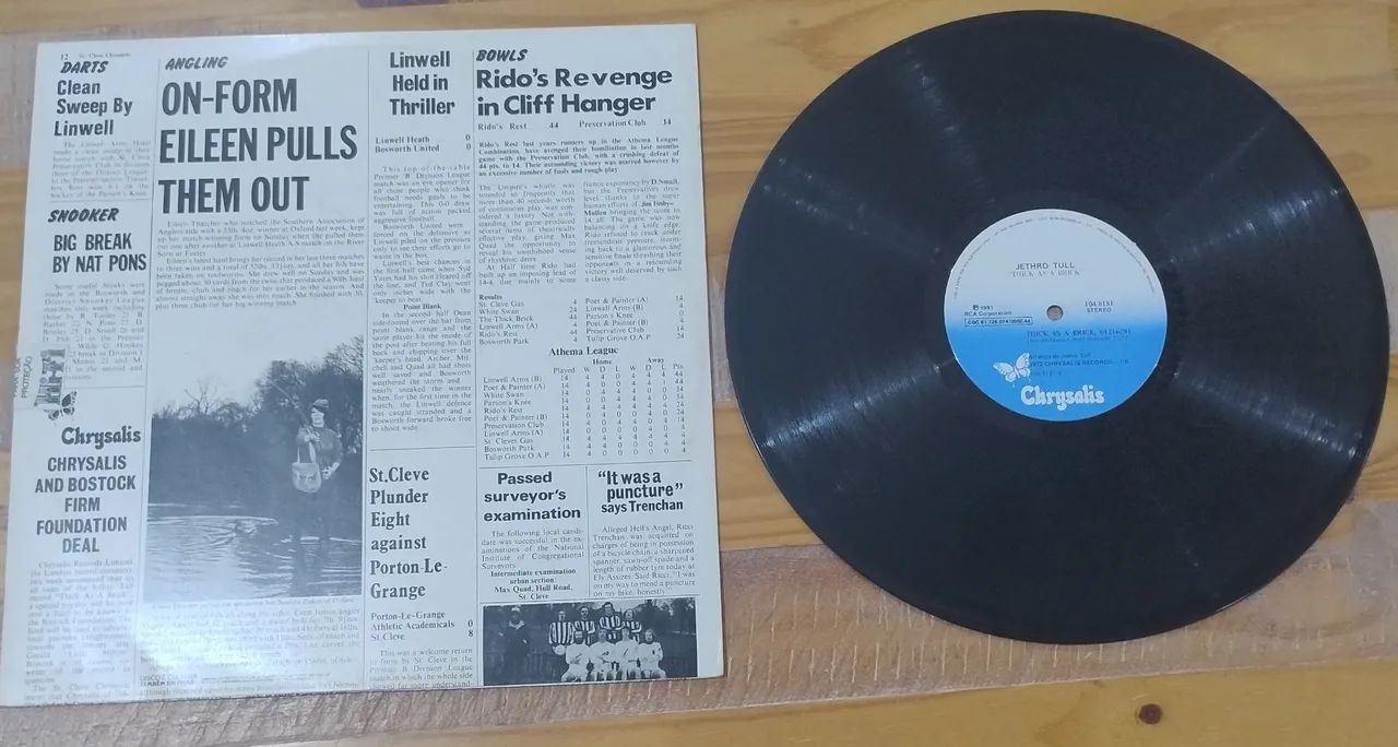 LP Jethro Tull - Thick as a brick Excelente estado  - Foto 2