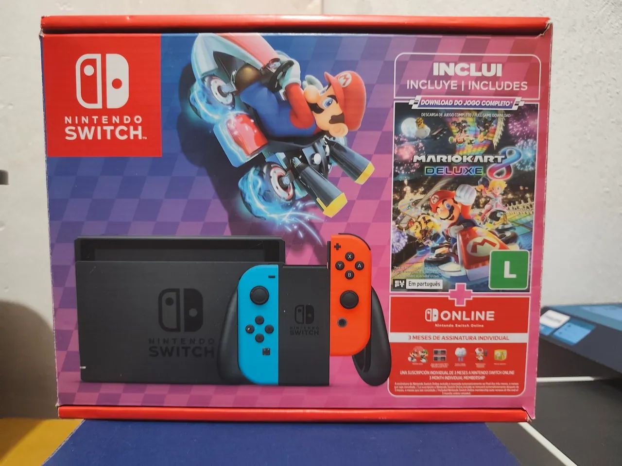 Caixa Vazia Nintendo Switch Mario Kart 8 - Jogos de Vídeo Game
