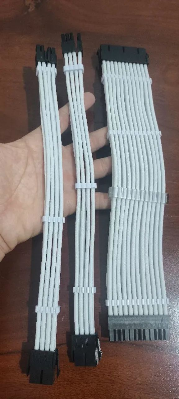 Cabos Sleeved Teucer - Branco - Foto 3