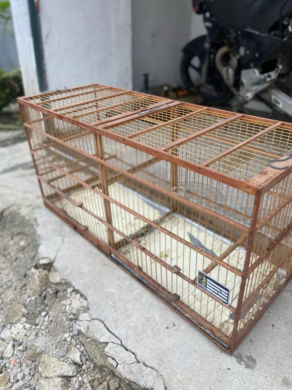 Gaiola voadora de trinca ferro de 1 metro 