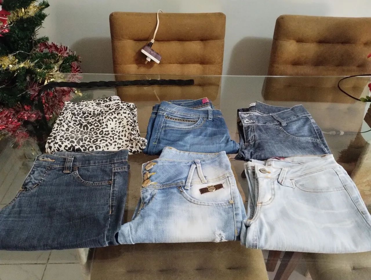 Vendo várias calças jeans Tam. 38 elastano 