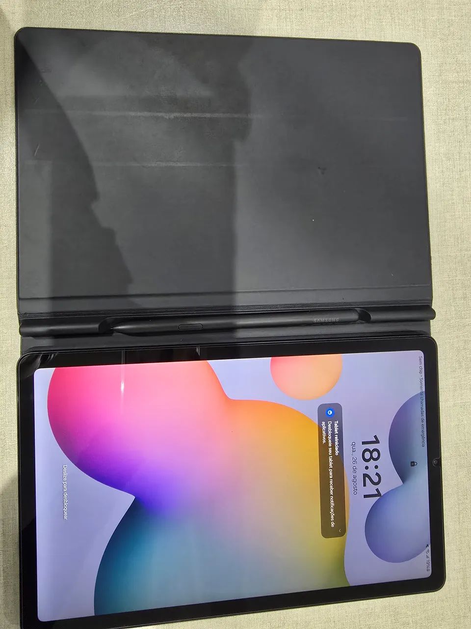 Tablet S6  128gb Samsung + teclado + caneta - Foto 2