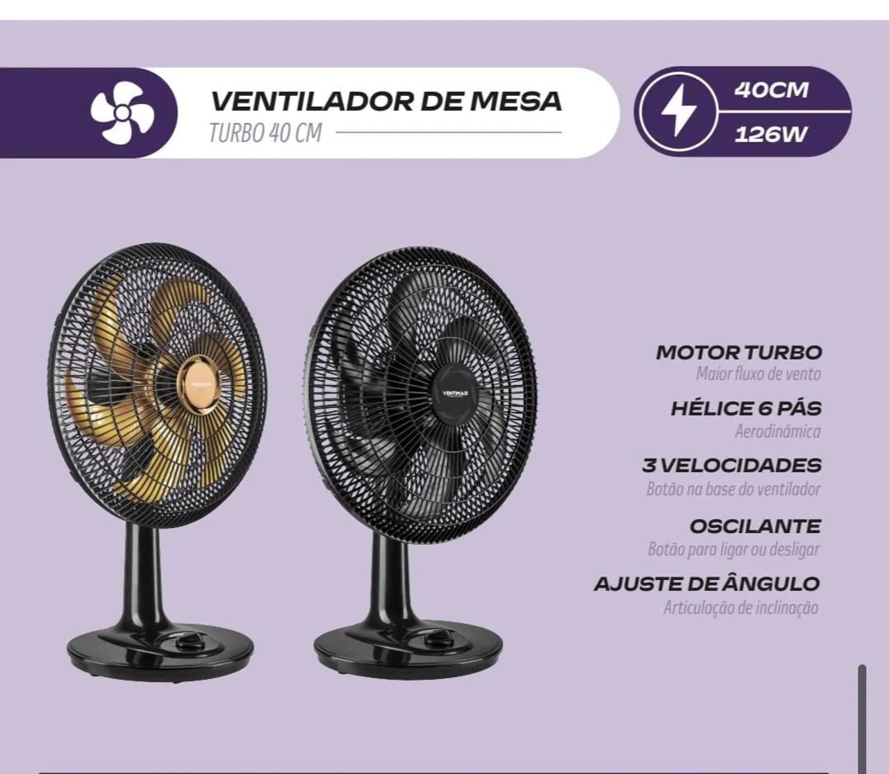 Ventilador 40 centímetros.  - Foto 2