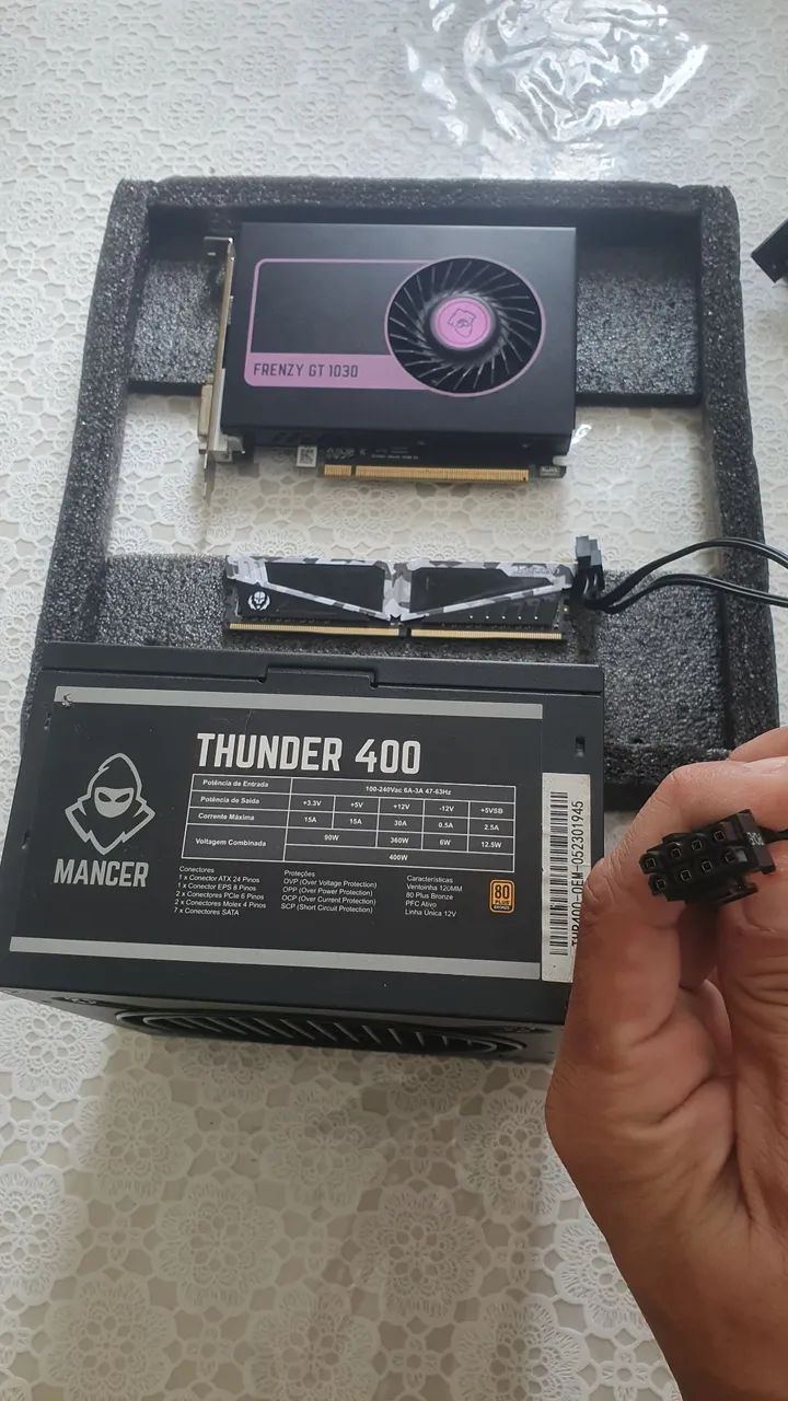 Placa de vídeo, fonte atx e RAM Ddr4  - Foto 3