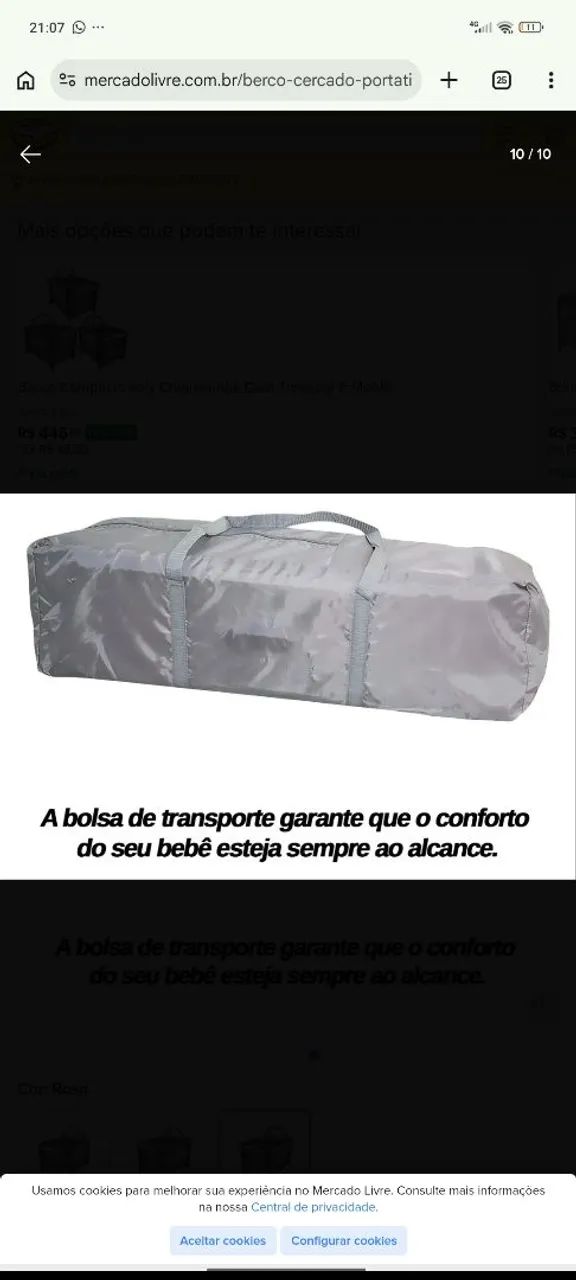 Vende-se berço cercado 