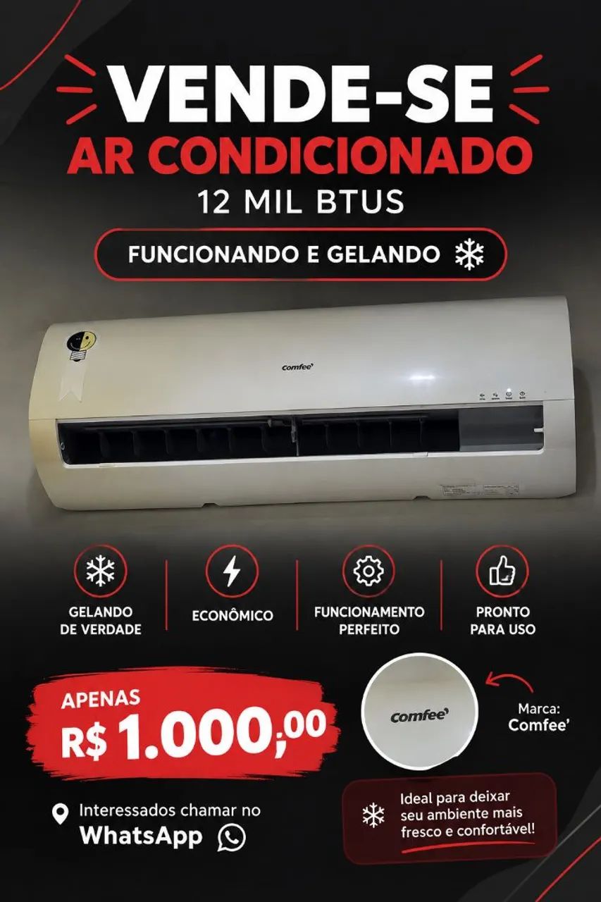 Ar condicionado 12 mil btus