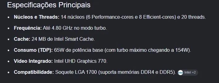 Processador Intel core i5 13500 LGA 1700 - Foto 2
