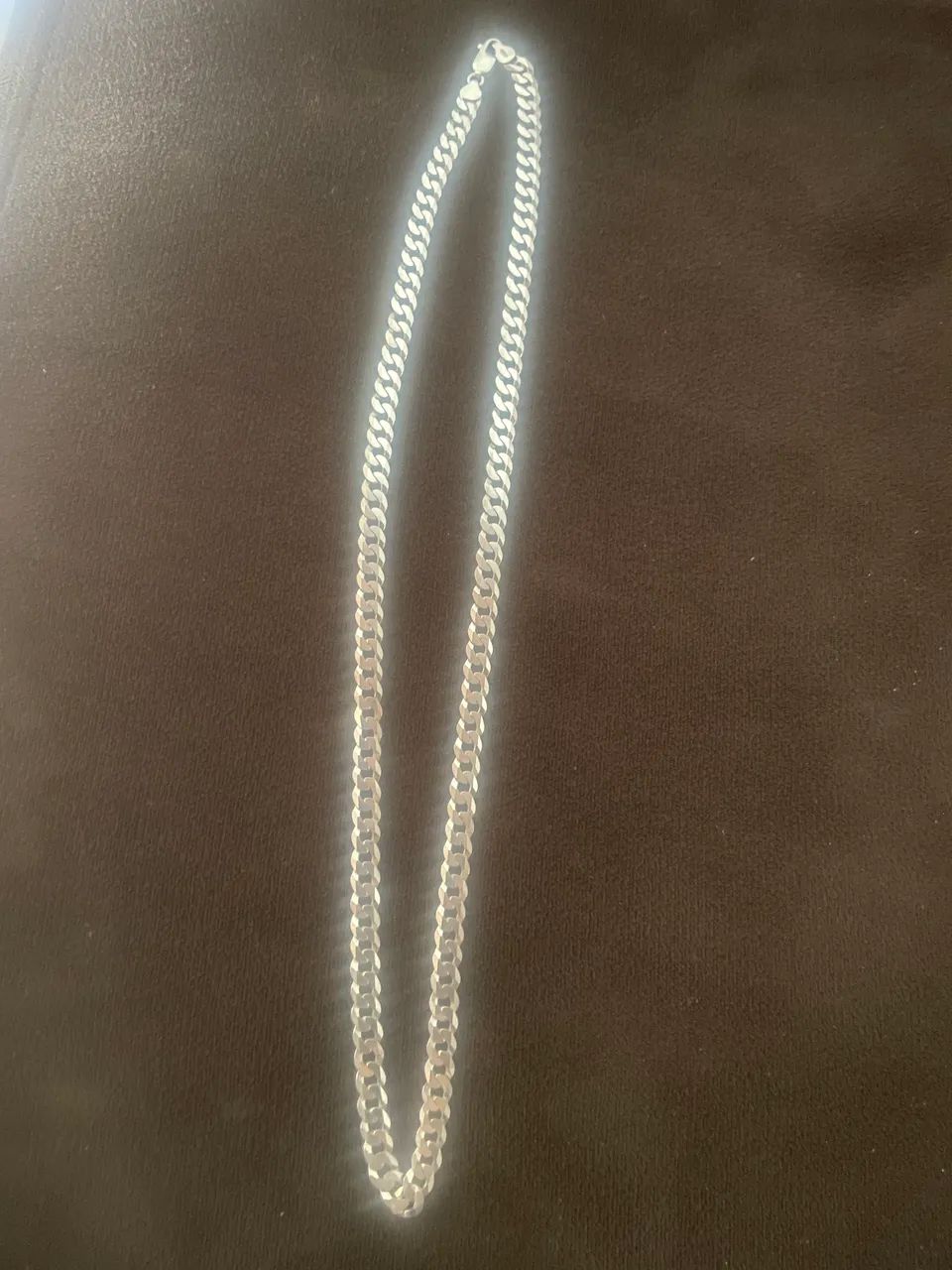 Cordão de prata,8mm