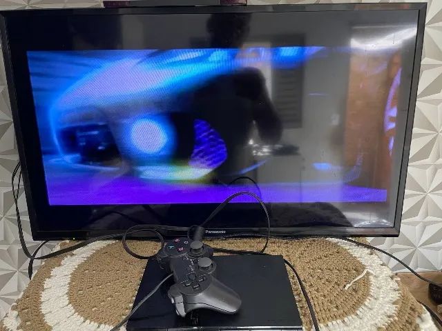 PS2 Slim Desbloqueado com Controle - Leitor Funcionando Normalmente - Foto 2