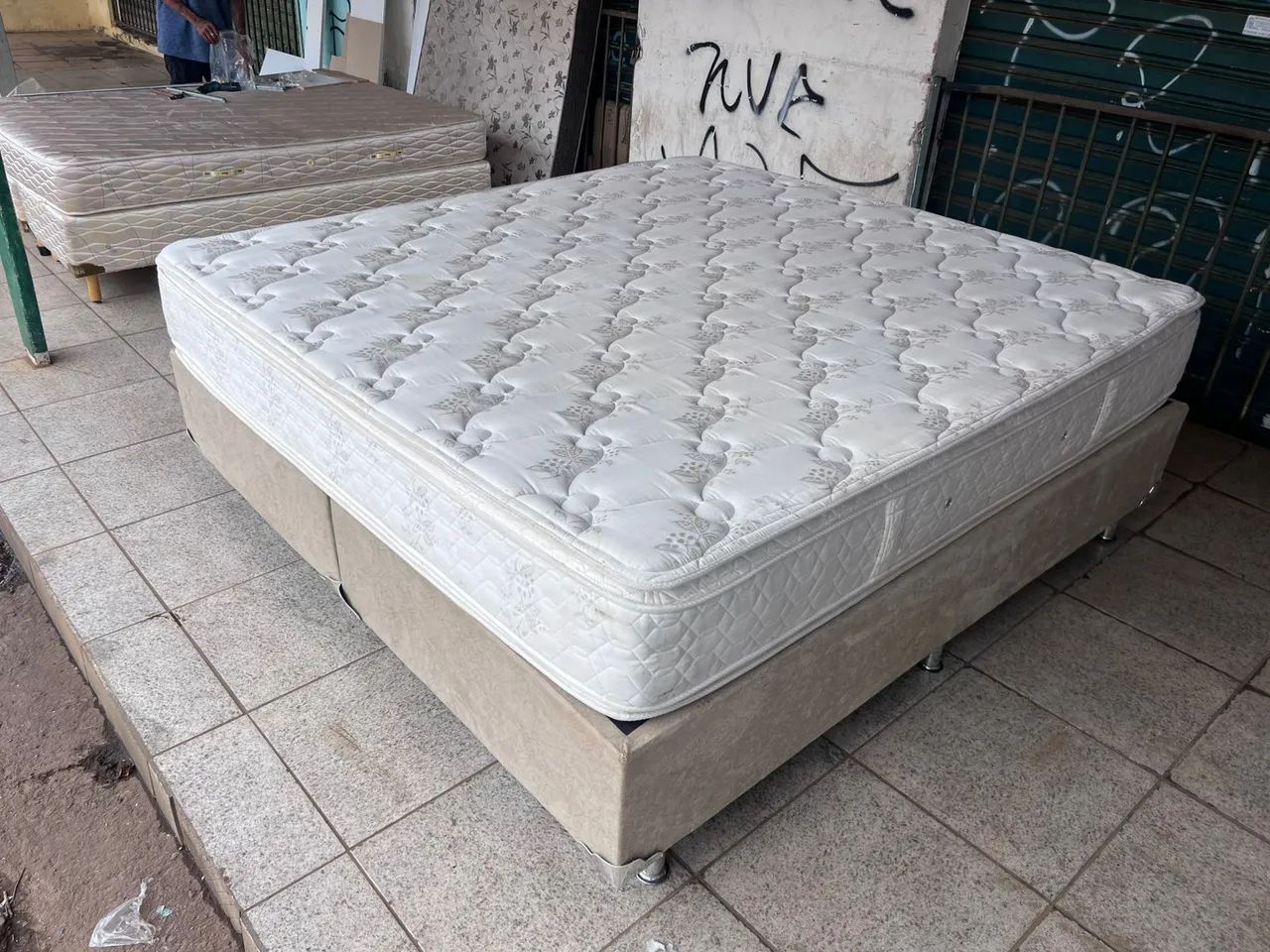 Cama box super king size Colchão molas ensacandas bambú  - Foto 4