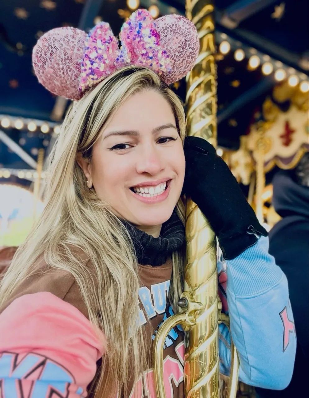 Tiara lantejoula minnie rosa - Foto 5