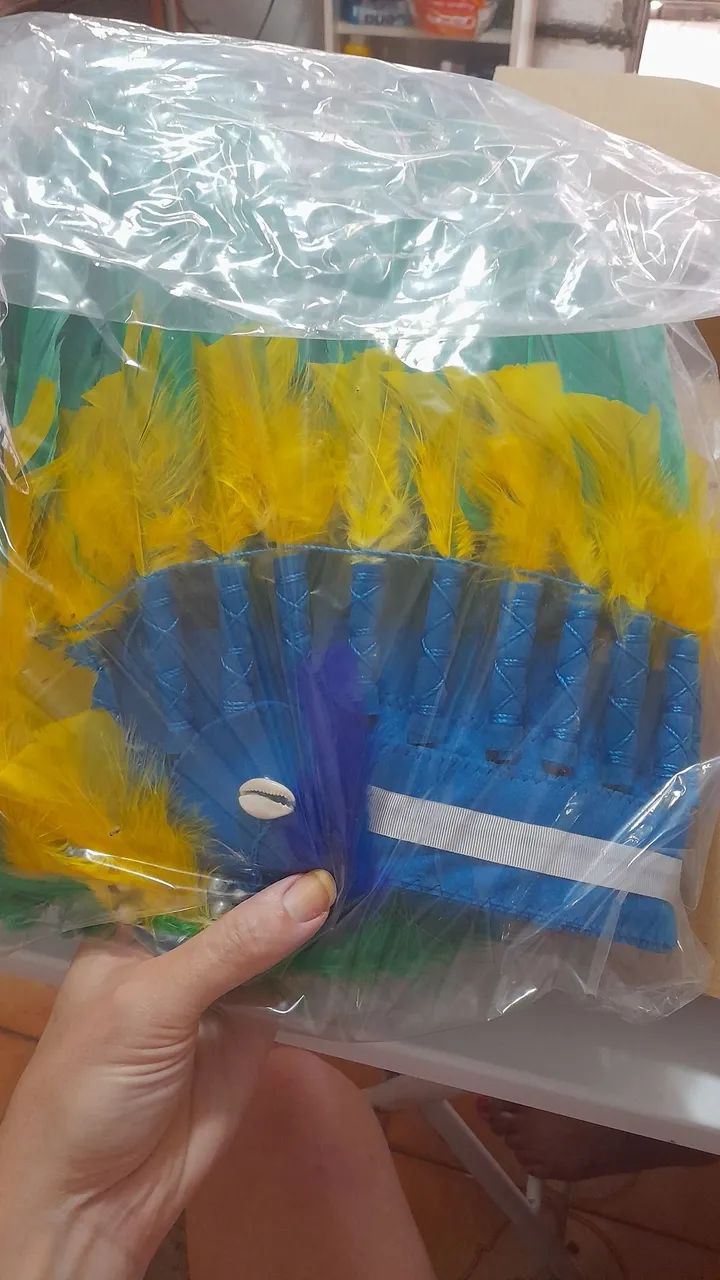 Cocar índio cores do Brasil - Foto 3