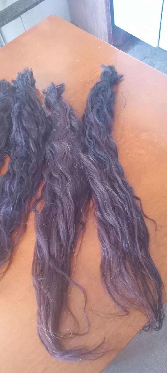 Cabelo humano 300 gramas 65 cm - Foto 3