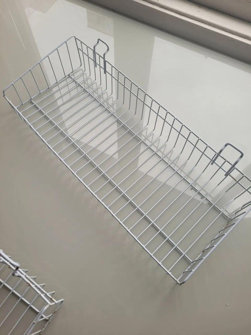 Cesto aramado branco - Foto 2