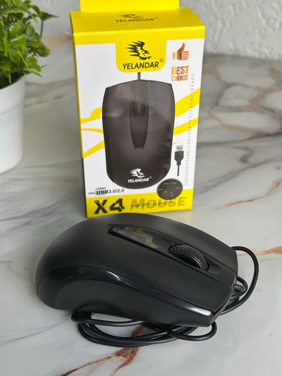 Mouse Gamer YELANDAR X4 RGB USB - Foto 3