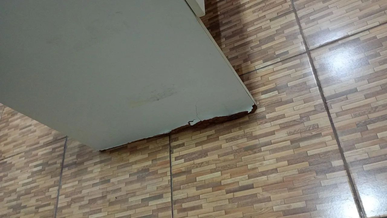 Mesa em L MDF escritório 422991875571066882