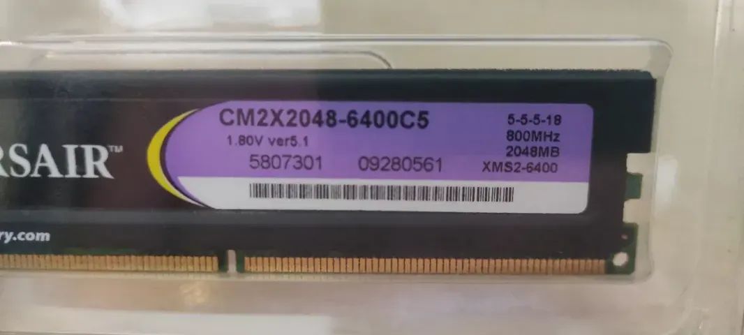 Memórias Corsair XMS2 2GB DDR2 800MHz - Foto 4