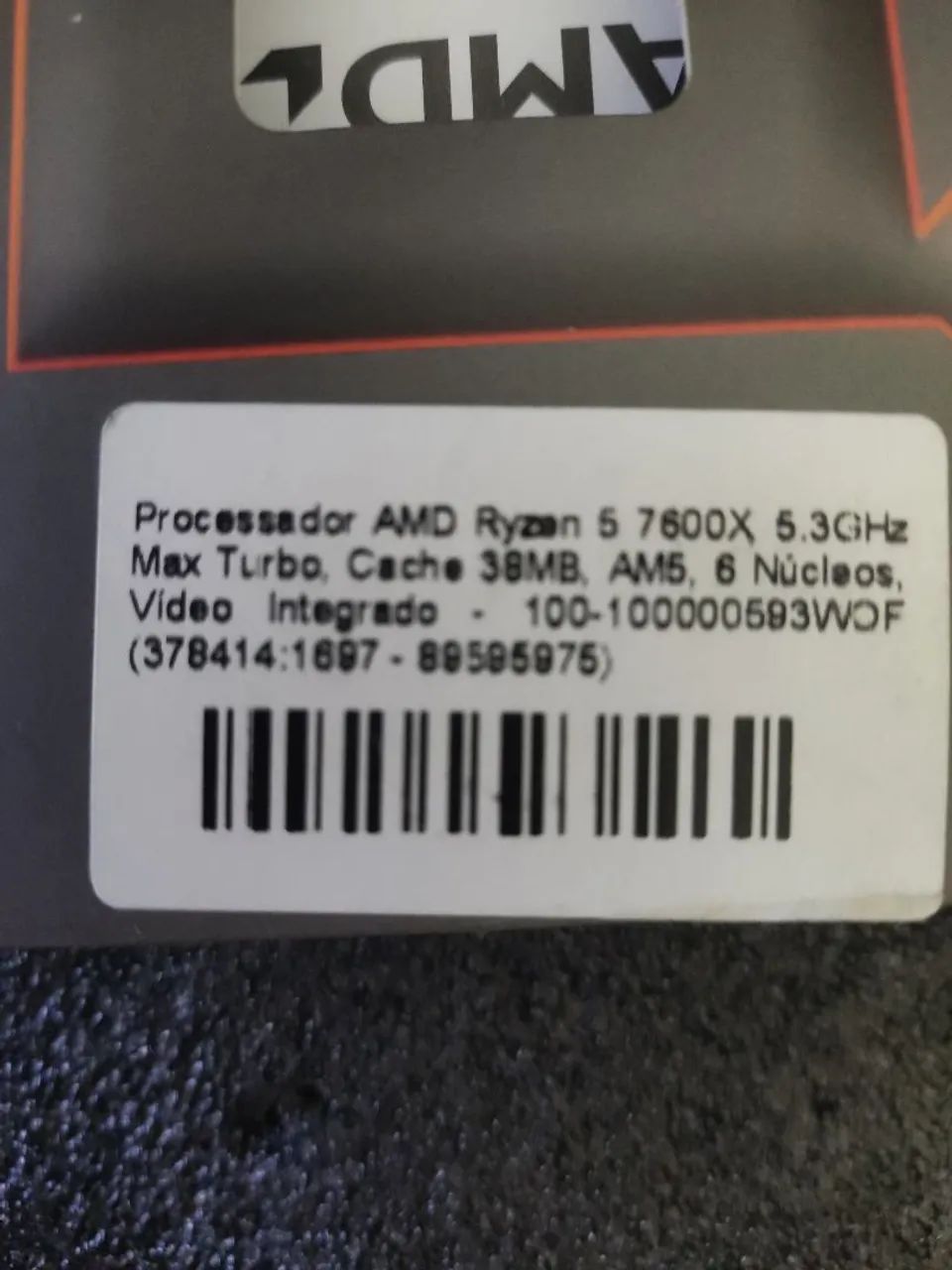 Processador AMD Ryzen 5 7600X AM5 DDR5 (Usado / Completo na Caixa) - Foto 2