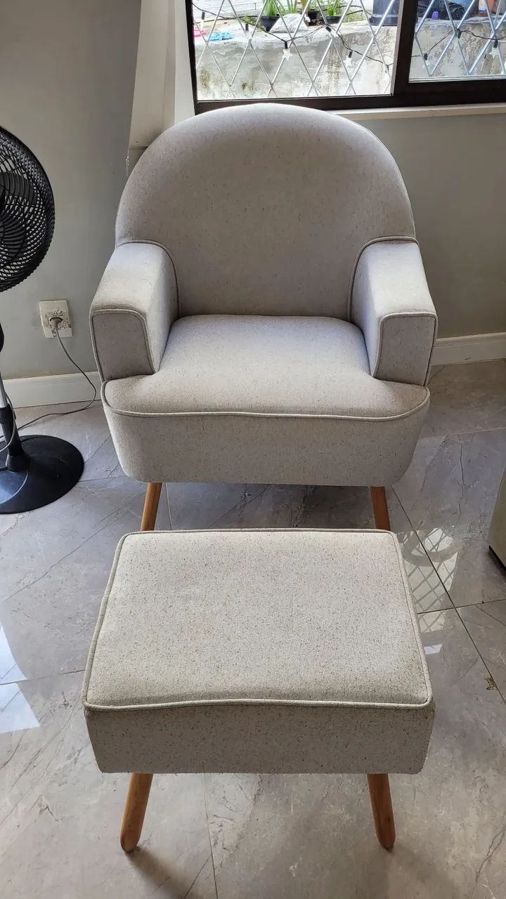 Poltrona Amamentacao LINHO - Foto 3