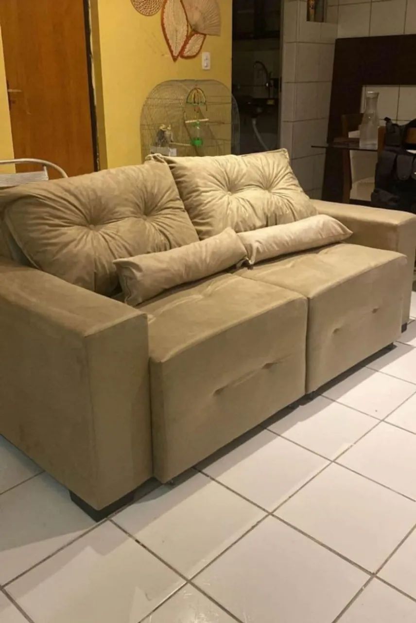 Sofá retrátil já com o frete 