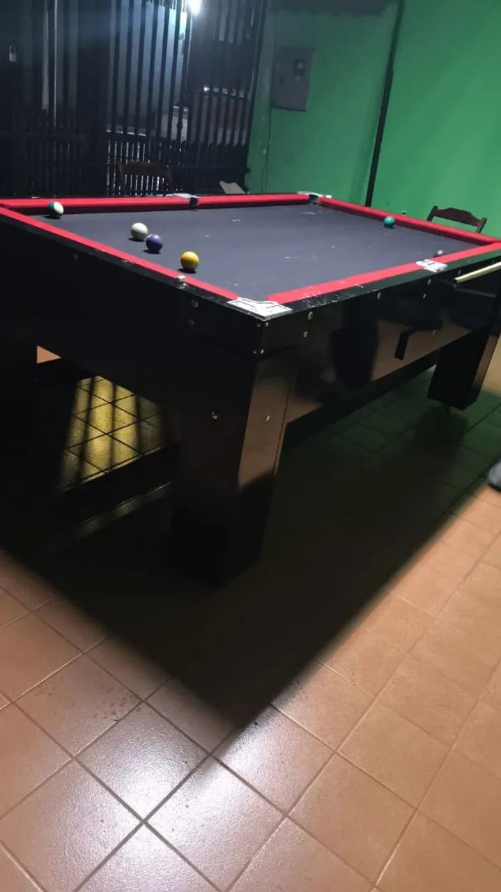Mesa de sinuca 3 em 1 (sinuca, ping pong e mesa de jantar) - Foto 3
