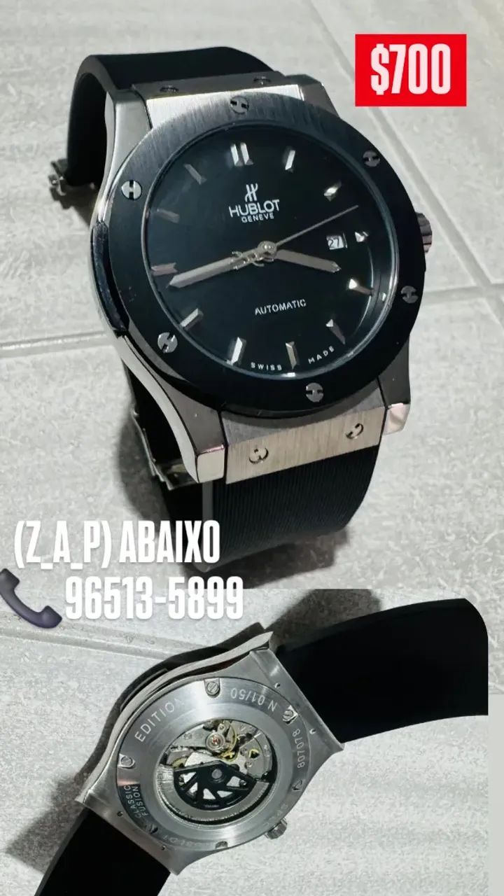 Relógio HUBLOT GENEVE VENDOME AUTOMÁTICO  ENTREGAMOS  - Foto 3