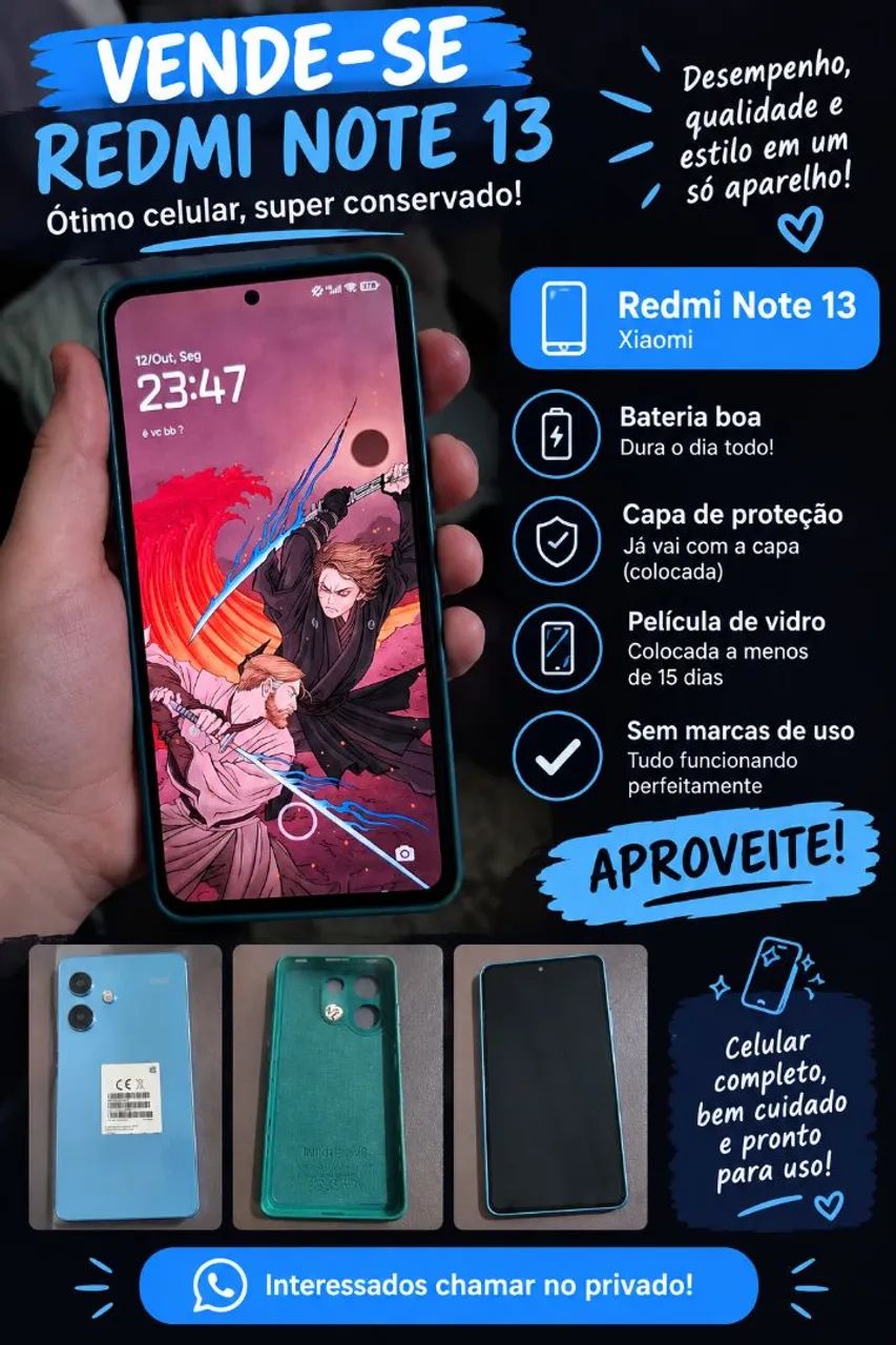 Redmi note 13 a venda 